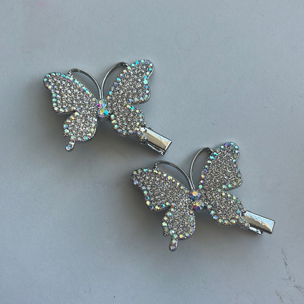 🦋Sparkly Butterfly Hairclips🦋